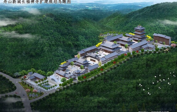 完成宫观道教建筑设计效果图，并总包施工图深化