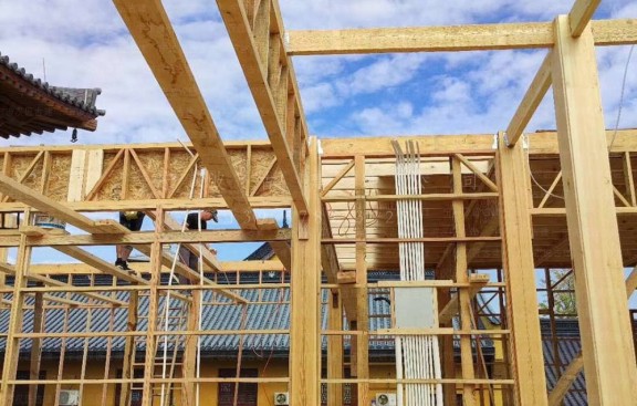 福建道观建筑效果图施工图一体化，厦门设计与施工单位协同作业