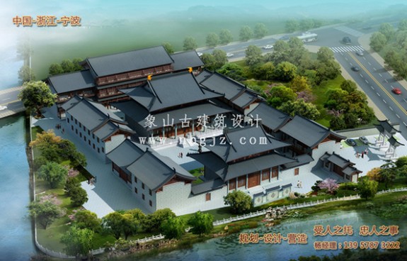 汉匠古建筑公司——景德镇寺院古建全包方案设计，施工一体化总包推进