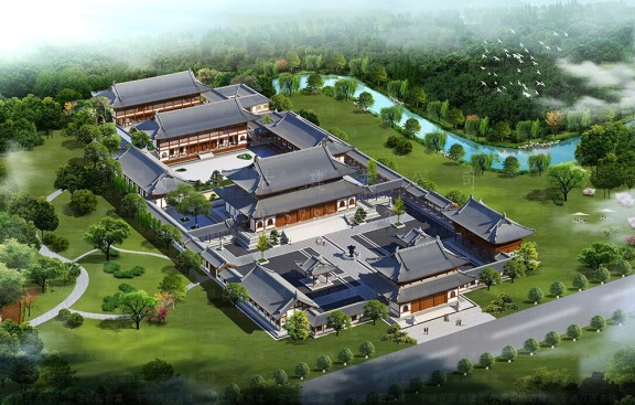 承接道教宫观整体布局施工图纸