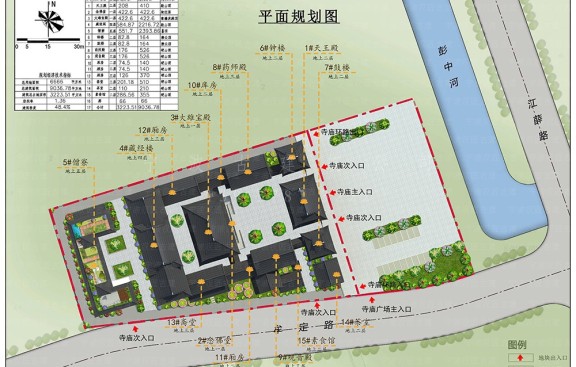 浙江平湖寺院仿古建筑整体项目
